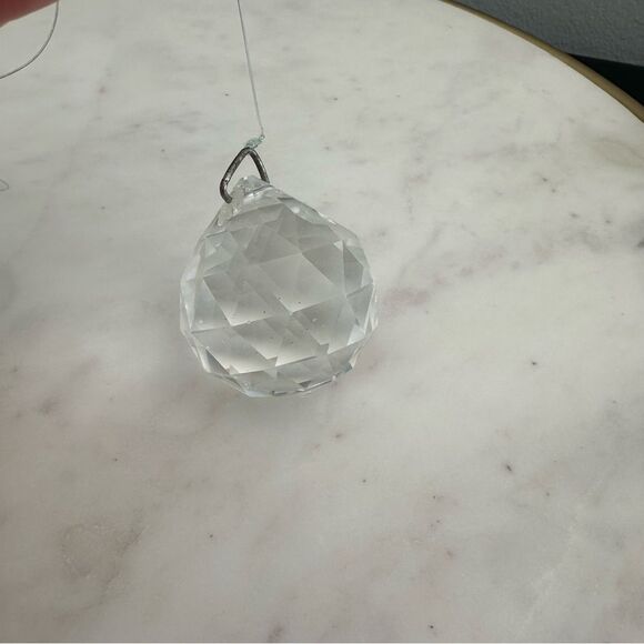 Feng Shui Faceted Crystal Ball Rainbow Prism Hanging Sun Catcher 2” Spheres Set - Picture 5 of 15